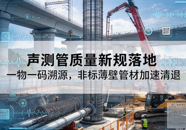 皋兰声测管质量新规落地，一物一码溯源，非标薄壁管材加速清退